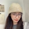 Hat Winter Female High-value Round Face Student Versatile Cold-proof Warm Face Small Knitted Wool Hat