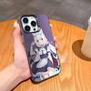 N-Nekopara girls Game Phone Case For iPhone17,16,15,14,13,12,11,Pro,MAX Gray Matte Silicone Black Cover