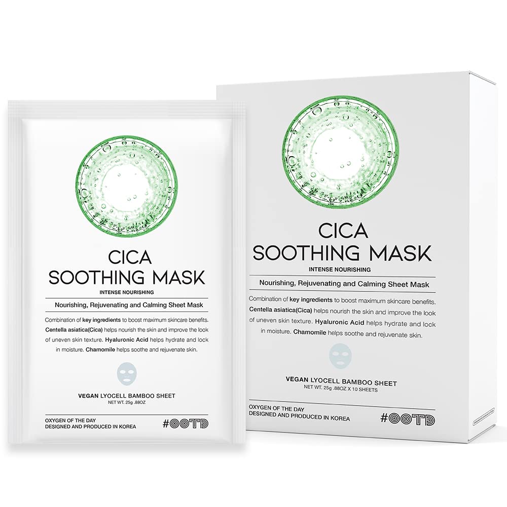 CICA Moist Mask Pack Individually of Contains Centella Asiatica Extract and Can Be Used Daily Even On Sensitive Skin When You Are Concerned About Acne