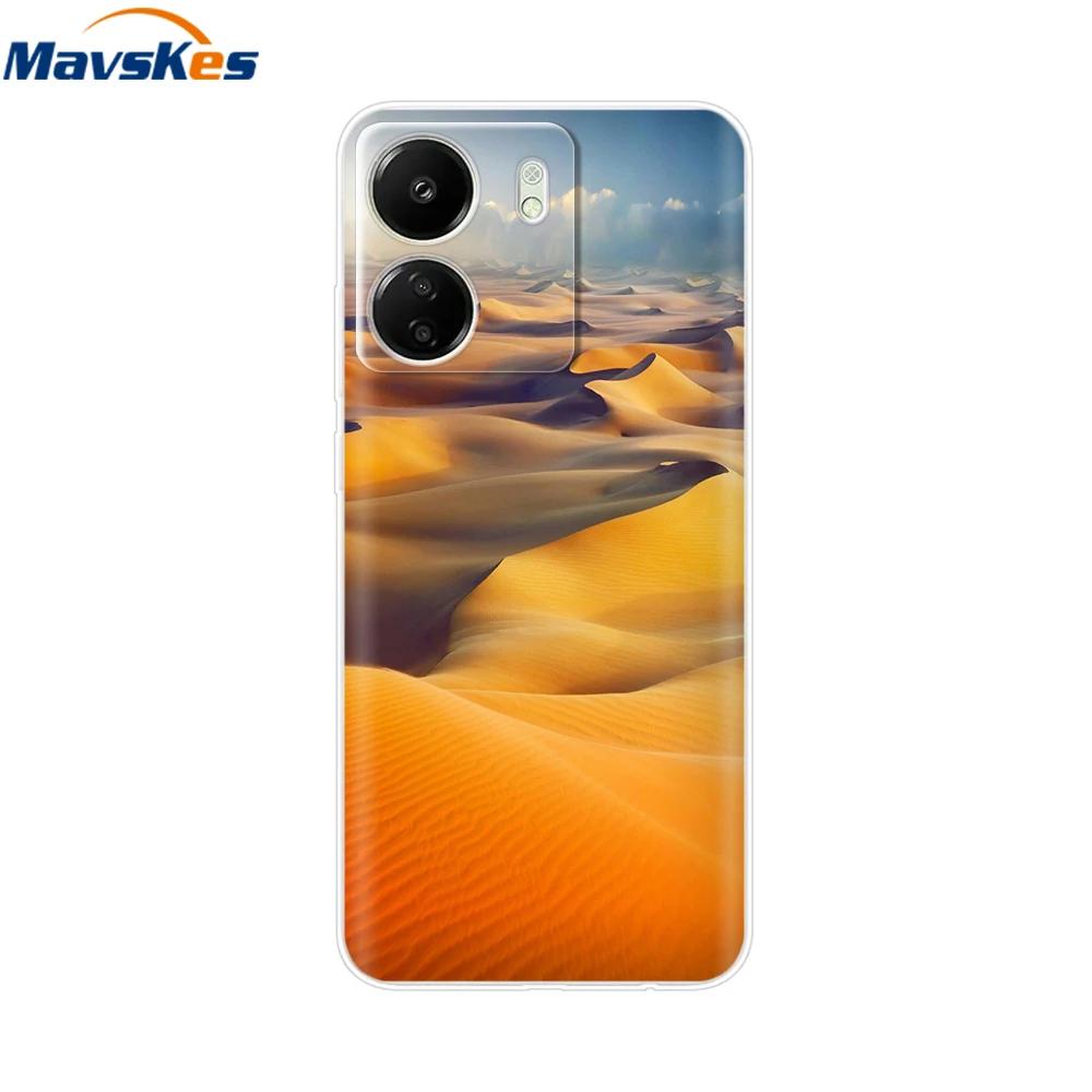 For Xiaomi Poco C65 Cases For Xiaomi Poco C65 Fashion Clear Soft Silicone Phone Cases TPU Fundas for PocoC65 c 65 Coque Bumper