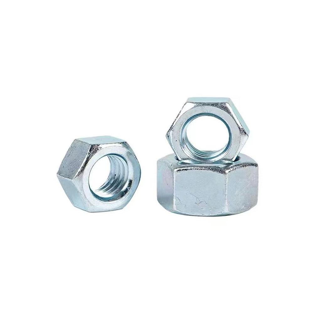 Black Galvanized Nickel-Plated Iron Hex Nut Screw Cap, GB Grades 4.8/8.8/12.9, Sizes M4/M5/M6/M8