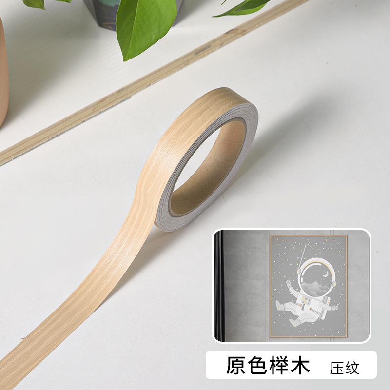 

Wood Grain Tape, Wood Color Border Decoration Strip, Cabinet Furniture, Wooden Board Edge Banding Strip, Floor Gap Sticker 1cmx10m