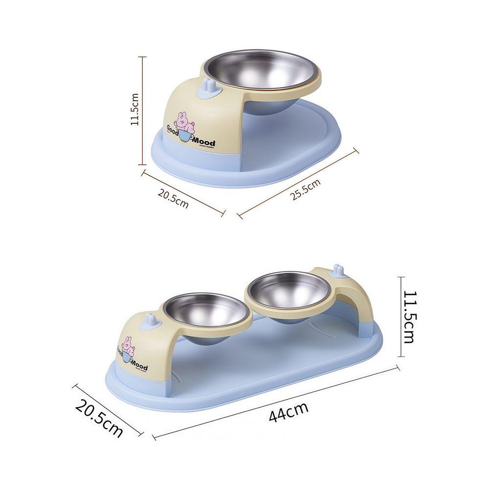 Stainless Steel Cat Food Bowl Non-Slip Adjustable Height Pet Bowl High Base Preventing Tipping Over Dog Water Bowl Pet Feeding