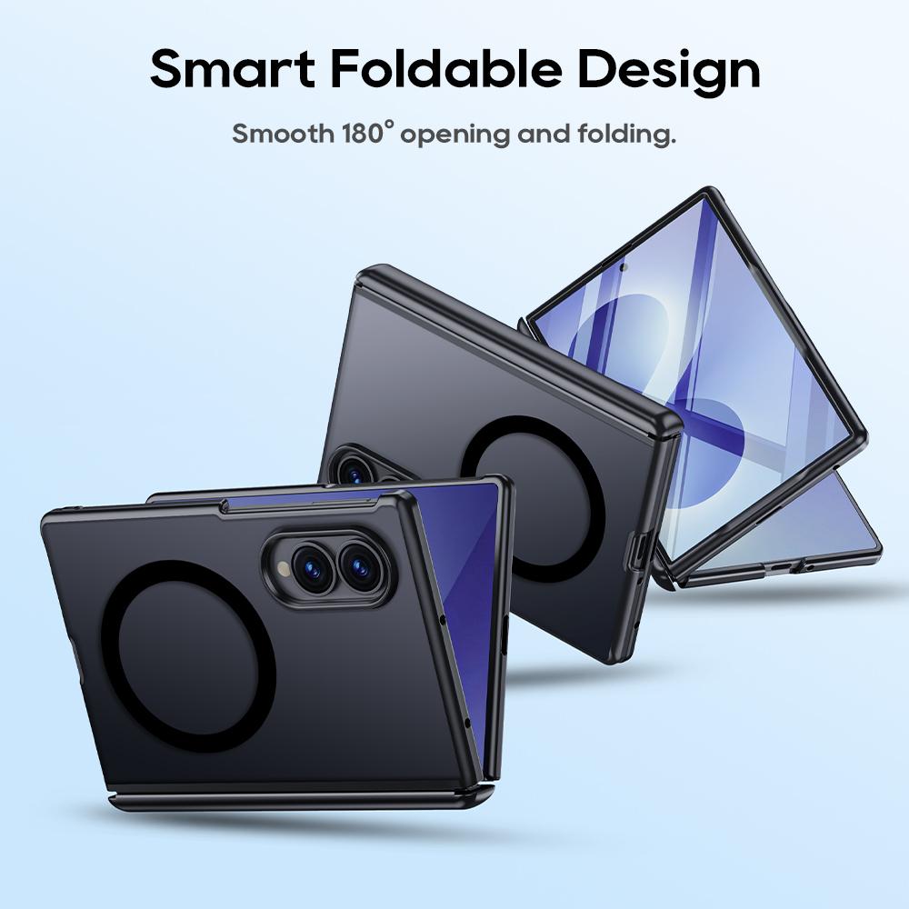 Matte Magnetic Skin-Feel Shell-Film Integrated Phone Case for Samsung Z Fold 8 Wide Shockproof for Magsafe Wear Resistant Cover