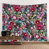 Plant And Flower Tapestry Wall Hanging Bohemian Retro Hippie Dormitory Bedroom Home Wall Decoration Outdoor Beach Mat Bed Sheets