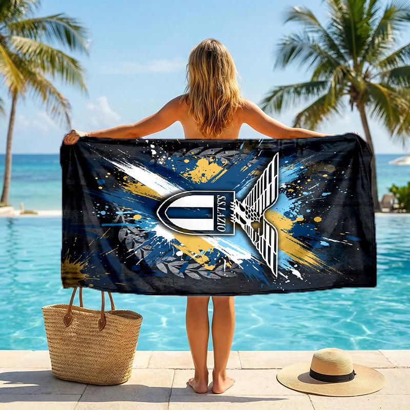 Lazio FC Print Quick Dry Beach Towel Microfiber Absorbent Portable Travel Swimming Towel