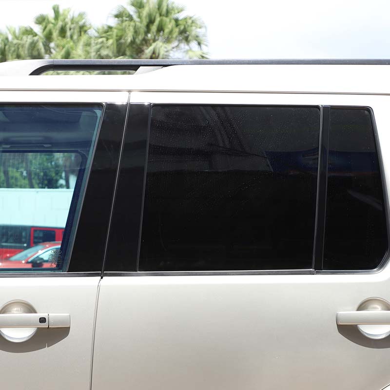 For Land Rover Discovery 3/4 LR3 LR4 2004-2016 ABS Black Car Window B-pillar Center Pillar Trim Strips Sticker Car Accessories