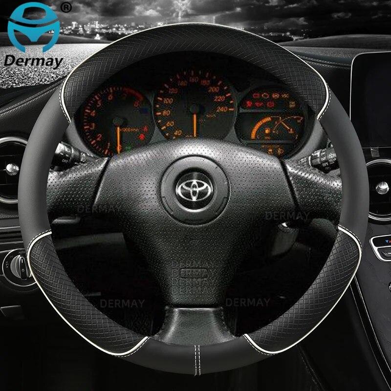 

Для Toyota Celica Автомобильный чехол на руль Нескользящая искусственная кожа Автоаксессуары Быстрая доставка белый