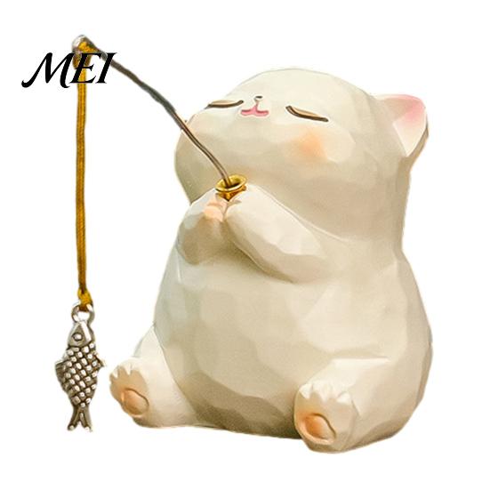 Modern Desktop Plant Holder Leisure Fishing Frog/Cat/Panda/Bear Statue Ornaments, Clear Mini Vases Miniature Cute Animal Ornaments Figurines