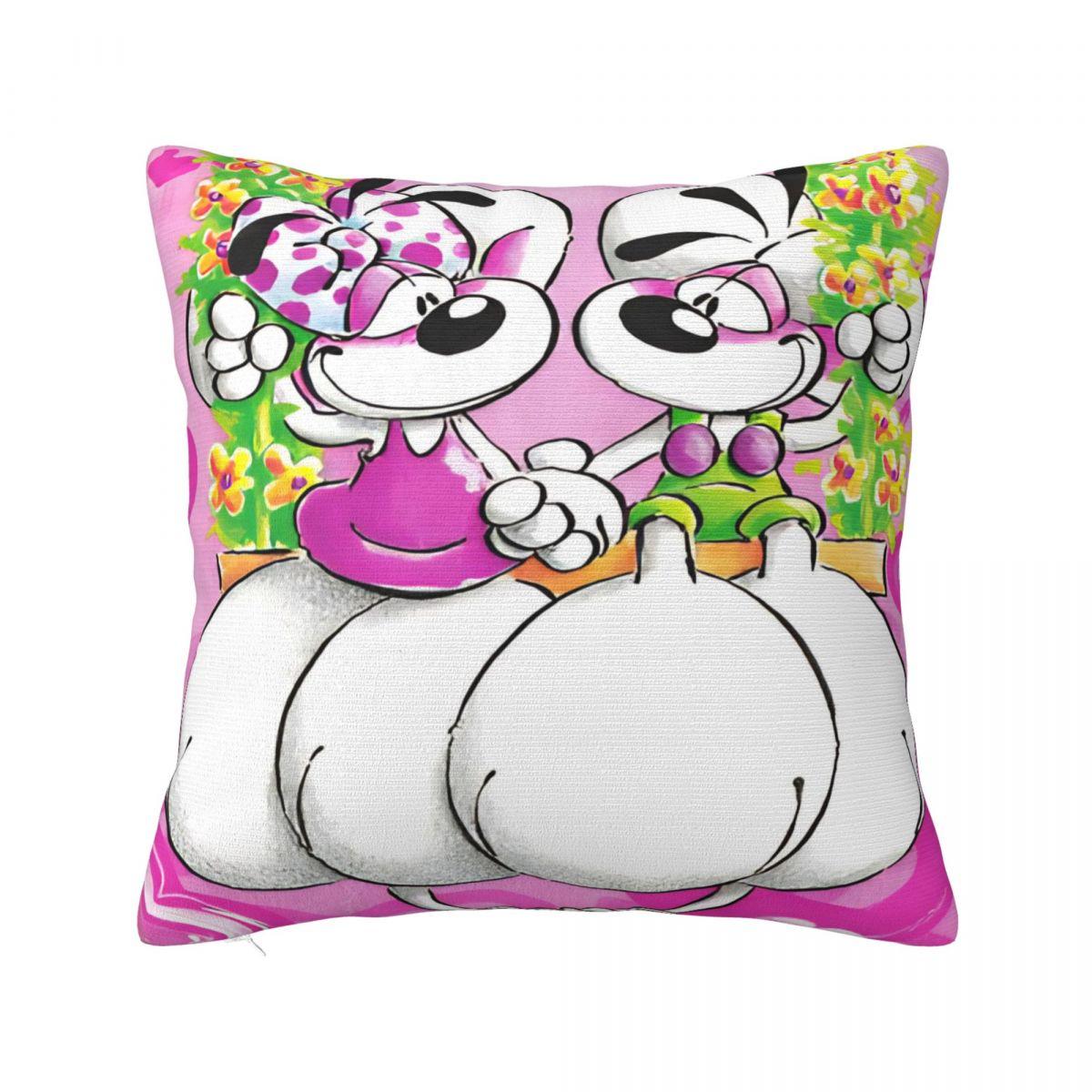 

Cartoon Diddl Diddlina Pillow Case Morden Pillow Cover Soft Design Cushion Cover Pillowcases For Sofa Home Decorative 12x12Inch