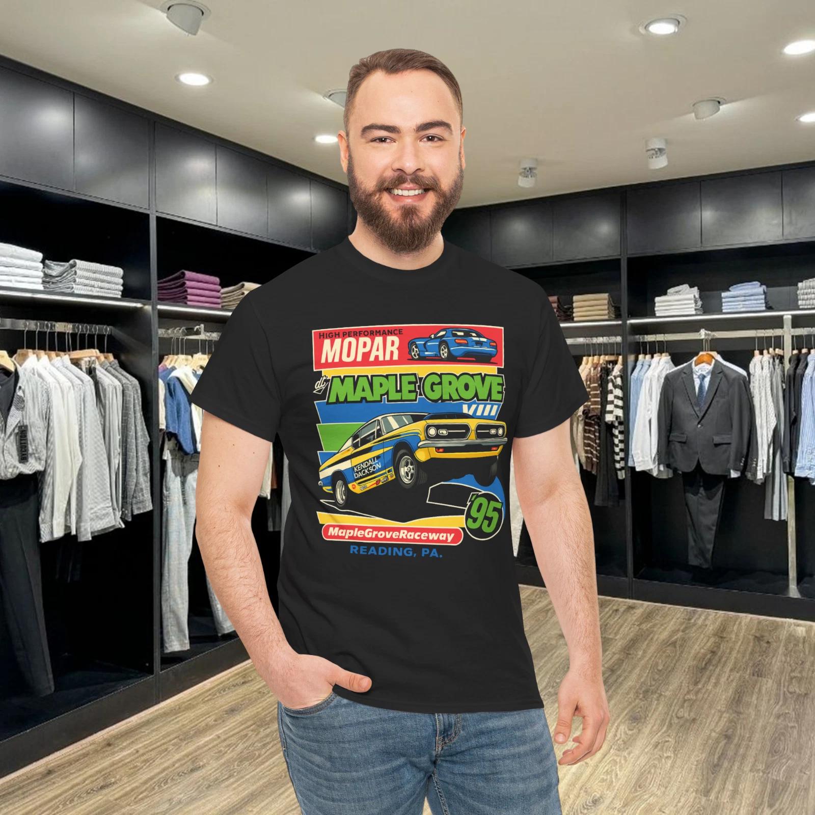 

Винтажная футболка с графикой MOPAR, гоночная трасса Maple Grove, 1995 год M