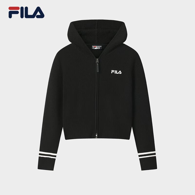 FILA Women s Casual Hooded Zipper Knit Cardigan XL