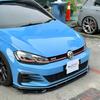 MAXTON Style Glossy Black Car Front Bumper Splitter Lip For Volkswagen Golf 7.5 GTI 2017-2020 Front Bumper Lip Diffuser BodyKits