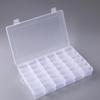 36-Compartment Transparent Plastic Organizer for Jewelry, Tools, DIY, Rubber Bands, Fish Hooks