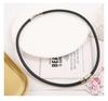 Men's Titanium Steel Negative Ion Silicone Choker Pendant - Unisex Fashion Jewelry