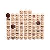 28 Expression Head Jt007D Figurine Head Facial Accessories Children'S Assembled Building Block Toy Small Particles