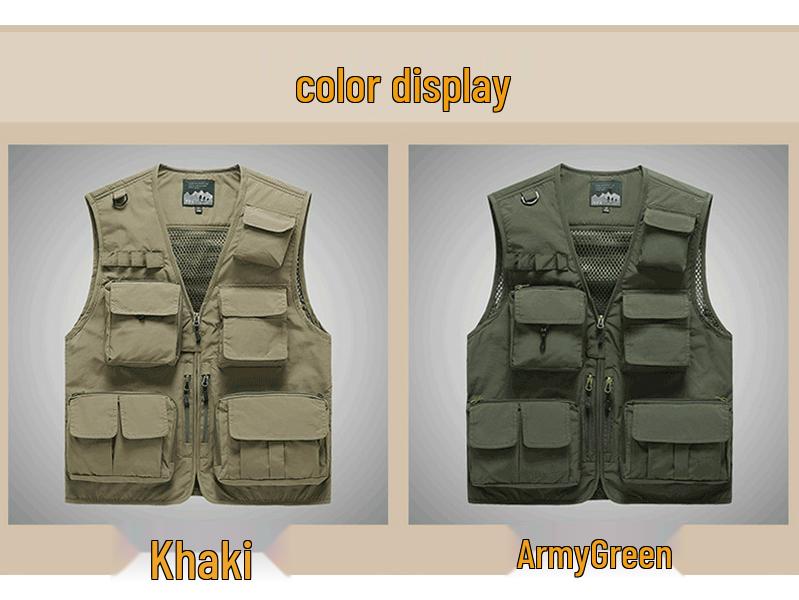 Men's 2019 Multi-Pocket Breathable Outdoor Workwear Vest