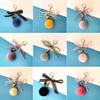 Keychain Modern Fashion Tousy Auto Key Ring Portable Simple Bag Pendant Artificial Fur Buckle Women Party Birthday Gifts