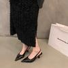 Fashion New Women's High Heel Shoes Fashion Slip-on Women's High Heels Pumps Solid Office and Career Sexy Pointed Toe Heeled Sandals
