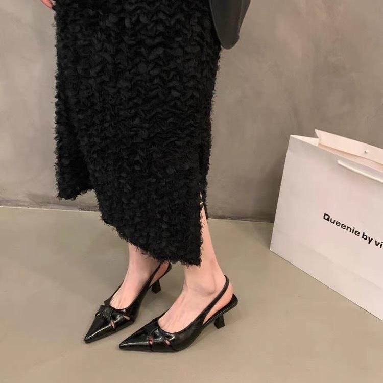 Fashion New Women's High Heel Shoes Fashion Slip-on Women's High Heels Pumps Solid Office and Career Sexy Pointed Toe Heeled Sandals