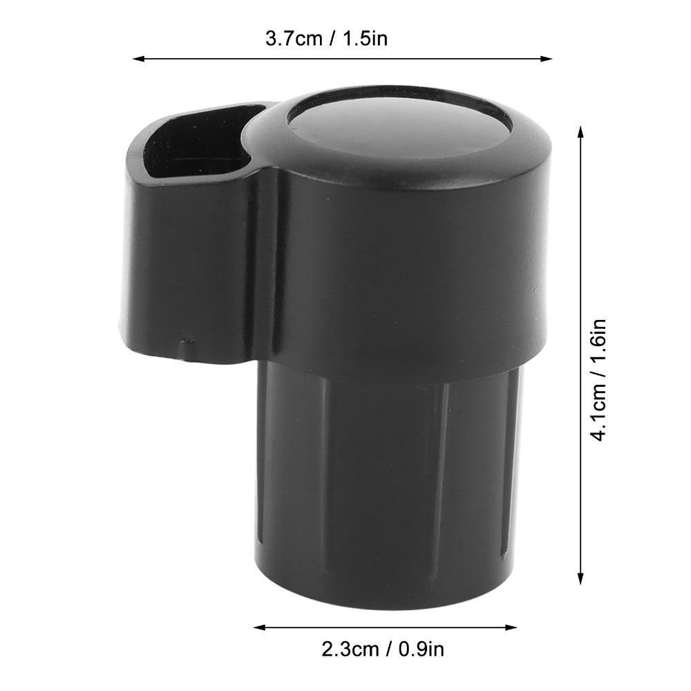 3PCS ABS Plastic Saxophone End Cap Plug Anti-bump Cap Black Bent Neck Protectors  For Saxophone