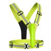 Led Reflective Running Vest Light with   Strap High Visibility Up to 300m Elastic Fabric for Adults Kids