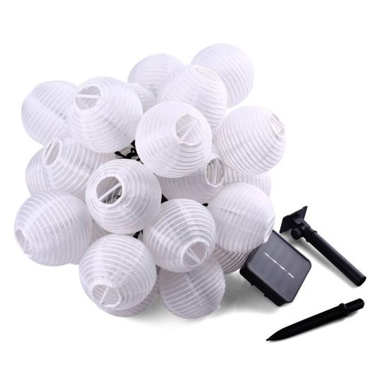 Solar Lantern String Lights 10 Leds Waterproof Garden String Light for Outdoor Yard Balcony Fences Porch Patio Party Decor