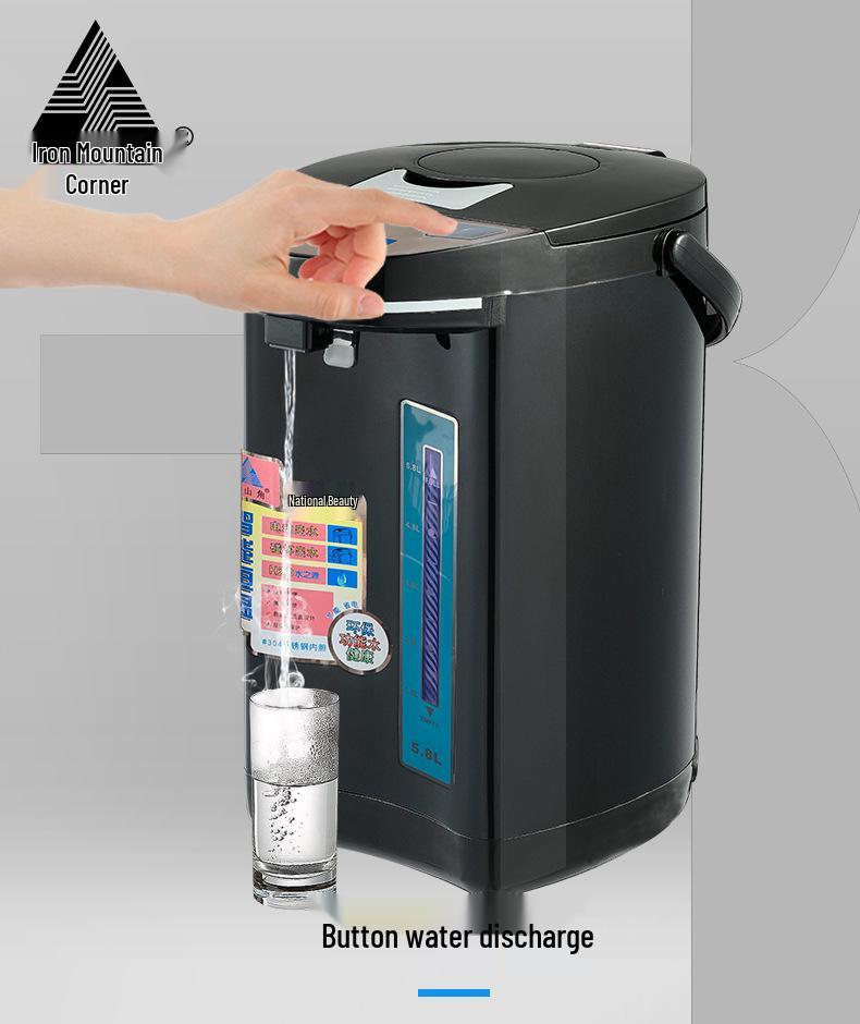 Tieshanjiao Isolierter Edelstahl-Wasserkocher mit Farbbildschirm-Temperaturanzeige.