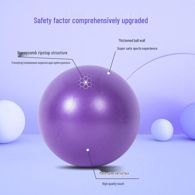 Wheat Straw PVC Mini Pilates Yoga Ball - 25cm Frosted Anti-Burst Balance & Fitness Ball