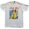 Bon Jovi Slippery When Wet Maglietta Originale Copertina Bianca Nuova Maglietta Unisex