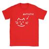 Autistic Cat Funny Animal Apparel Unisex T Shirts Cotton Tee Fashion T-shirt Clothing Aesthetic Clothes Tops Shirts for Women