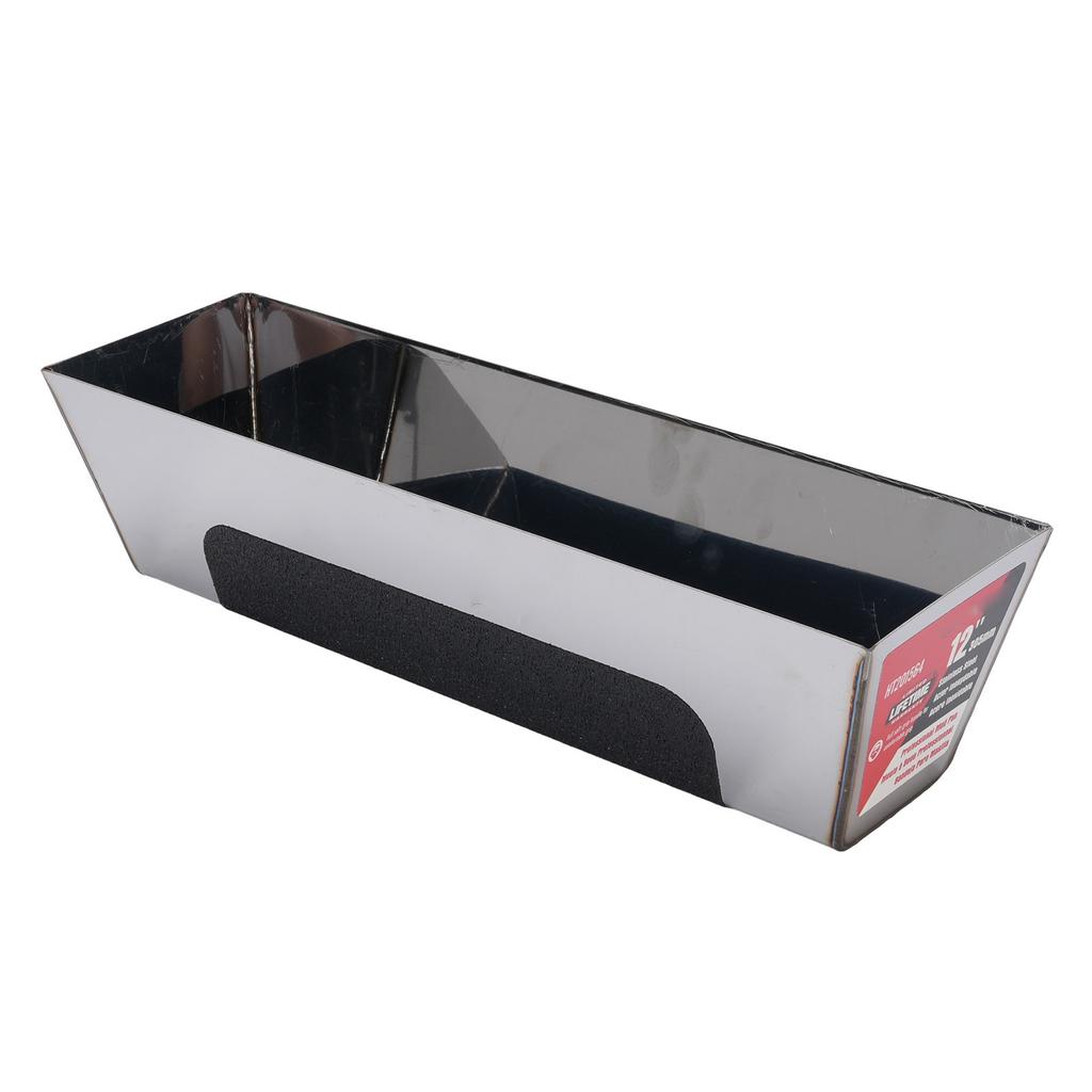 Tavă pentru glet de gips-carton 12 inch Inox Anti-alunecare Electro-călire Rezistent la ploaie Tavă pentru scule de gips-carton