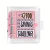 Mini PVC 3-Ring Saving Binder with Envelopes – 1000 Dollar Money Saving Challenge Organizer