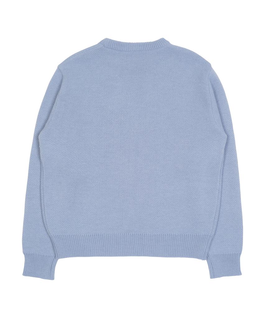 THE COLDEST MOMENT Tcm Typing Logo Knit (Sky Blue)