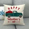 Pillow Case Comfortable Feeling Decorative Dustproof Stylish Love Cushion Cover Happy Valentine's Day Decoration for Bedroom