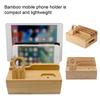 Bamboo Charging Storage Rack Mobile Phone Watch Rack Holder Organizer for Home Office Use