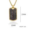 NEW Stainless Steel Military Pendant Smooth Plate Listing Dog Tag Men's Retro Necklace Accessories