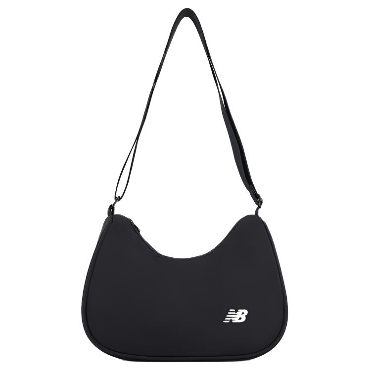 New Balance 1.9L Minimalist Adjustable Shoulder Strap Fabric Crescent Bag Unisex Shoulder Bag Black LAB54411-BK Black