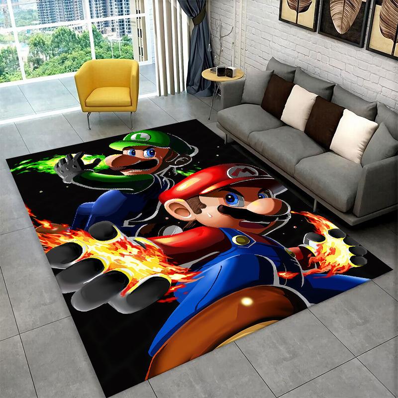 

Cartoon M-Mario Bros Game Carpet Rug for Playroom Bedroom Living Room Sofa Home Decor,kids Area Rug Non-slip Floor Mat Gift 40x60cm