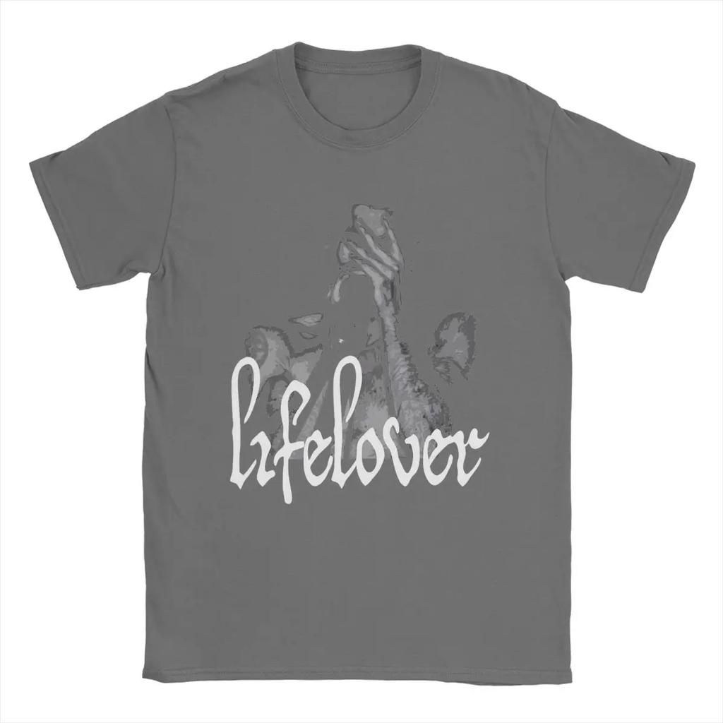 Lifelover Band Men's T Shirt Funny Tee Shirt Short Sleeve Crew Neck T-Shirt Pure Cotton Plus Size Tops