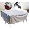 135Size Outdoor Furniture Cover Set, 210D Heavy Duty Waterproof Material, Table & Chair Cover, Patio Rain, Snow & Dust Resistant