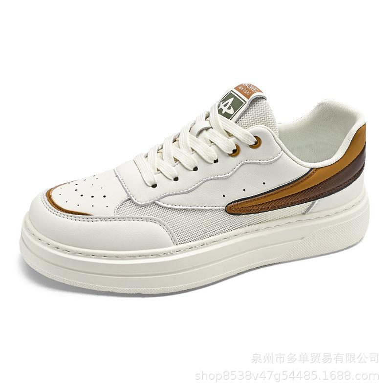 Korean version of classic black and white with casual shoes, light and comfortable, soft sole cushioning low-top white shoes, fashionable versatile b