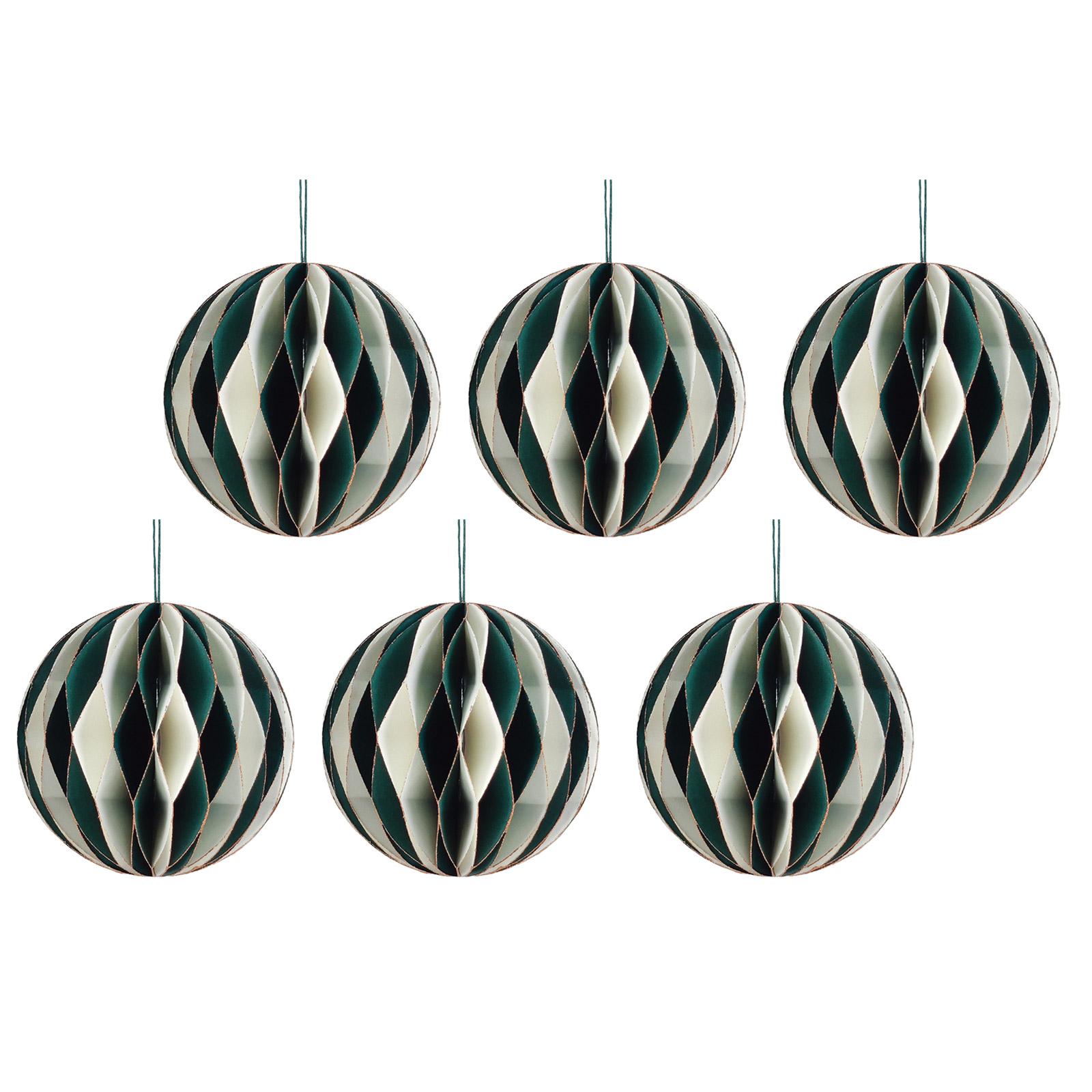 

Упаковка из 6 цветных круглых бумажных сфер в виде сот, рождественские подвесные украшения для дома и офиса, праздничные принадлежности C