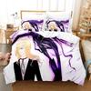 3d Anime Noblese Beding Set Printed Bed Linen Set With Pilowcase Bed Soft Duvet Cover Soft Single Double Quen Super King-Sized Dimensionsd Dimensions