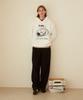 DIVINE DISTANCE Side Stitch Line Sweatpants [Black]