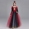 Costume Cosplay Halloween 2025 Alice nel Paese delle Meraviglie Regina di Cuori
