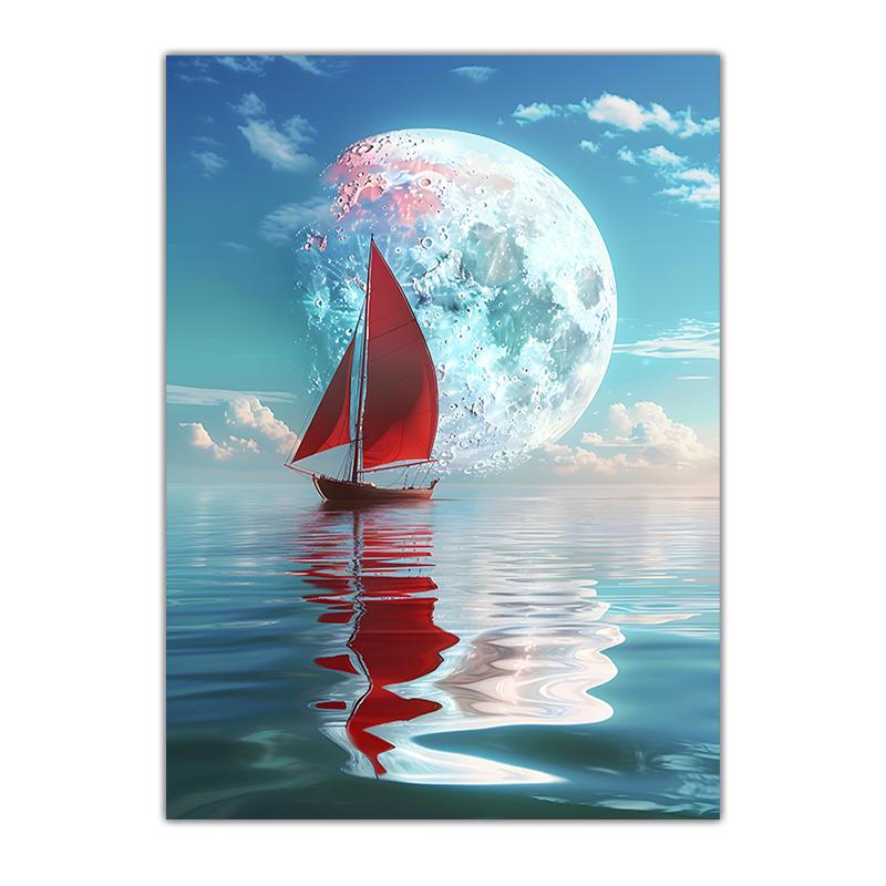 Landscape Wall Art Fantasy Natural Canvas Painting Modern Style Poster Prints for Living Room Wall Decor