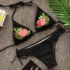 Two-piece Floral Bikini Swimsuit Tied for the Beach, Pool, L Two-piece Floral Bikini Swimsuit Tied for the Beach, Pool, L