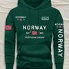 Stamped Multi-color Flag Pattern Sweatshirt Men's Loose Fit Couple's Hooded Casual Jacket Unisex Holiday Gift