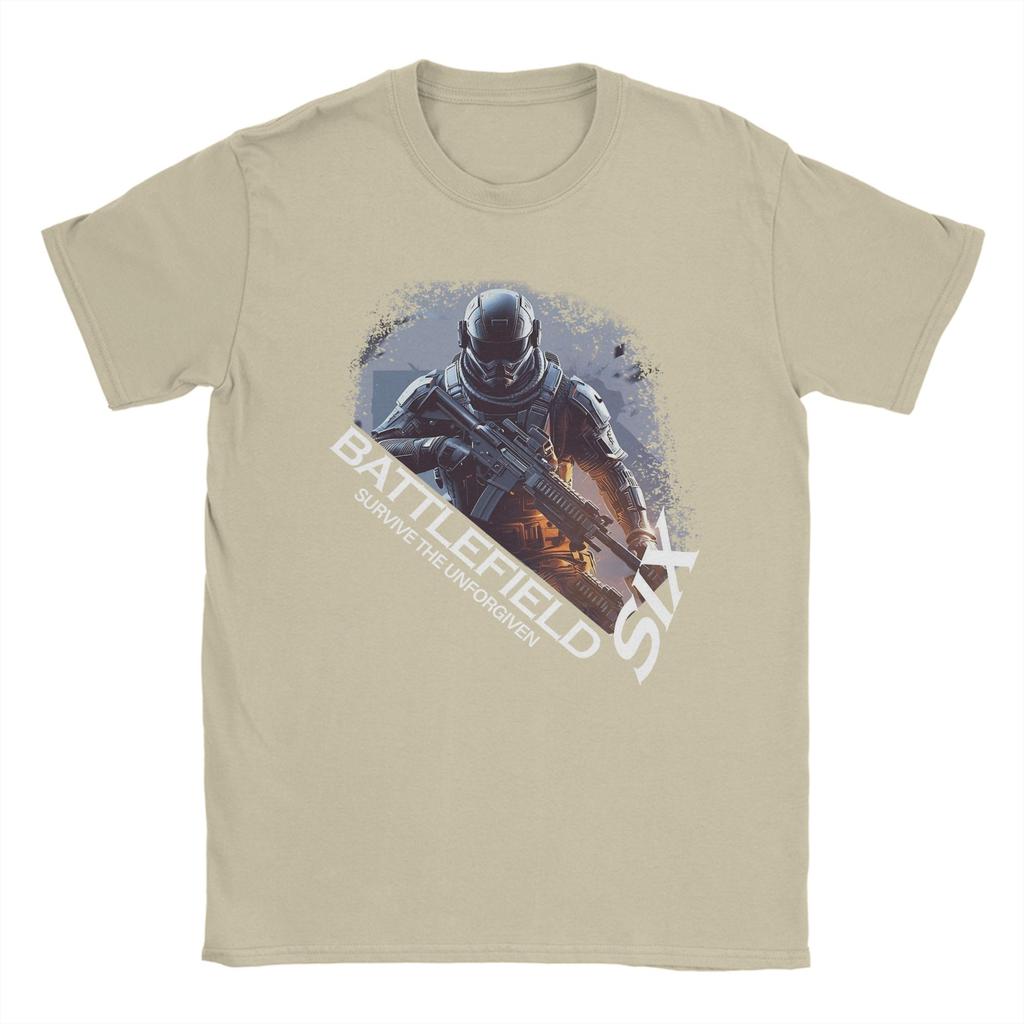 Herren Damen Schlachtfeld 6 Lustige Spiele BF6 T-Shirt Baumwolle Grafikdruck T-Shirts Oberbekleidung